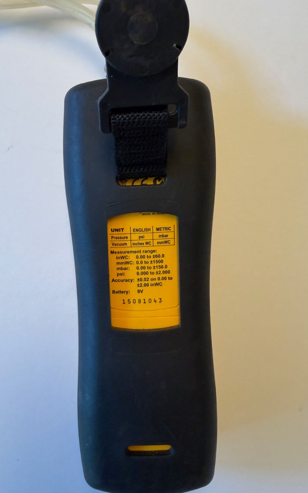 Fieldpiece SDMN5 Dual Port Manometer HVAC Gas Pressure Tester w/ Hoses TESTED