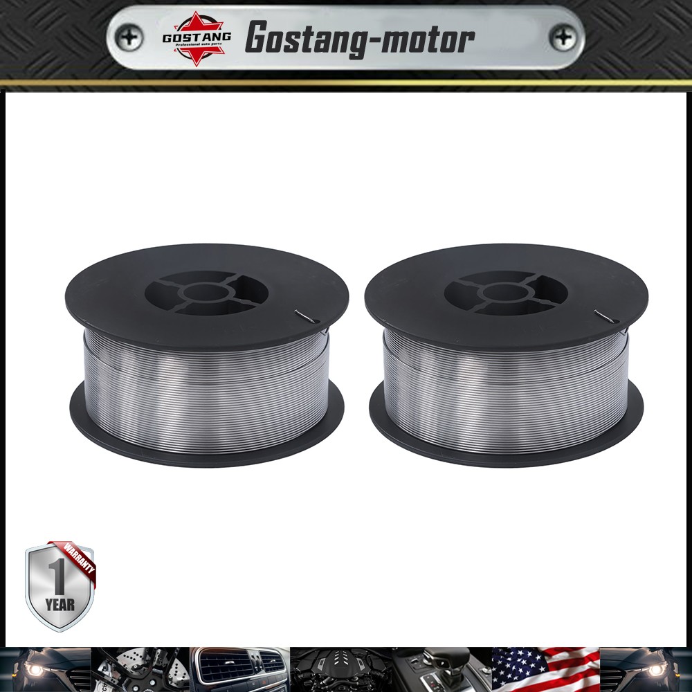 (2 x 2-Lb Spools) E71T-GS .035″ Flux Core Welding Wire – Gasless Mild Steel MIG