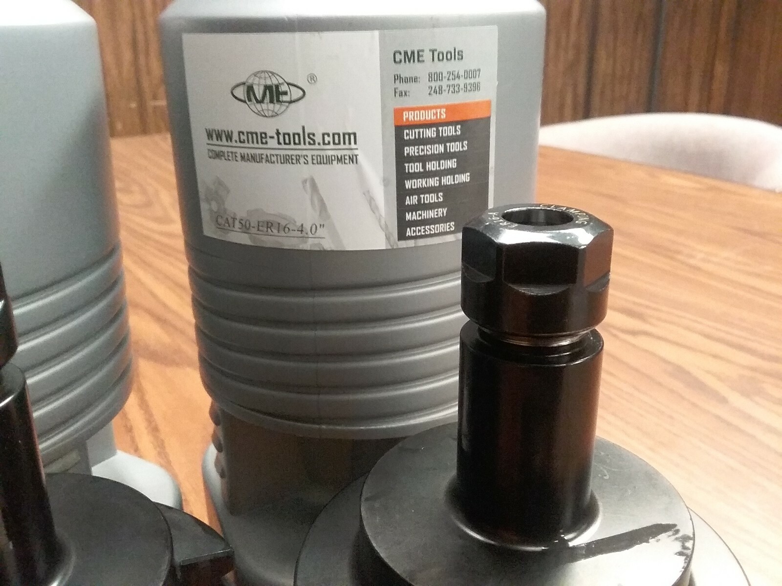 CAT50-ER16 COLLET CHUCK 4″ gage length-2 CHUCKS Tool Holder Set #CAT50-ER16-4