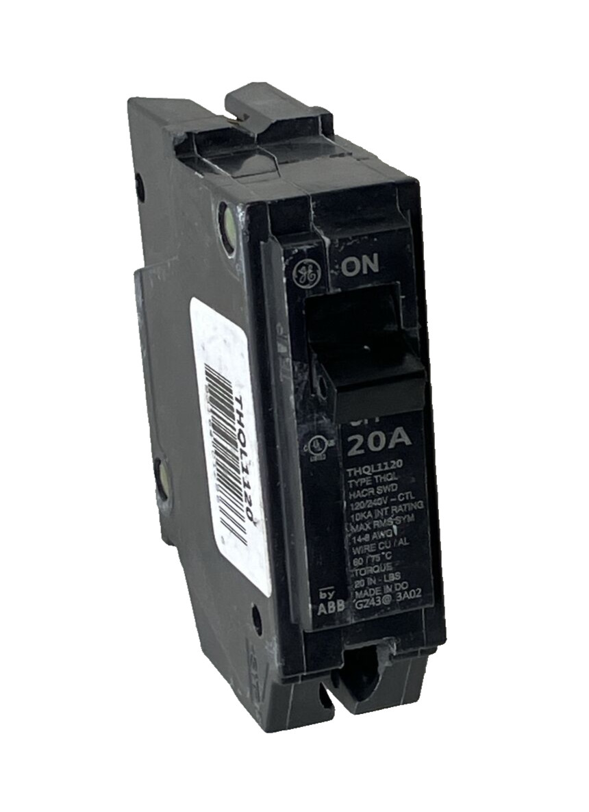 THQL1120 General Electric Plug-In CIRCUIT BREAKER 1 pole 20 Amp 1P 20A New!!