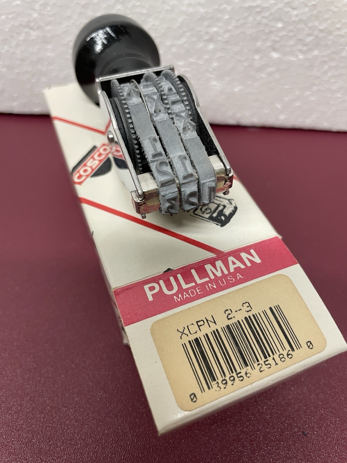 Numbering Rubber Stamp, 3/16″ Characters 3 Digits, 001-999
