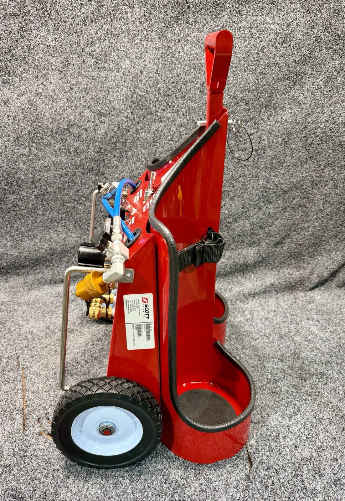 3M 805826-01 Scott Safety Mobile Air Cylinder Cart, 4 Outlet, 2 Cylinder, SCBA