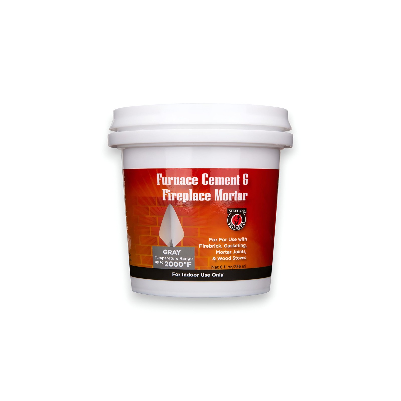 Meeco’s Red Devil 1352 Gray Furnace Cement & Fireplace Mortar – 1.1,