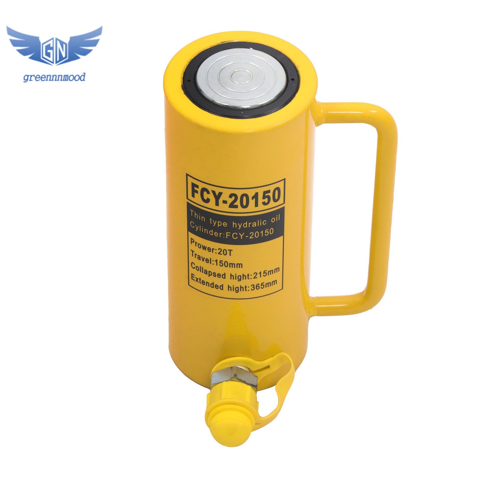 20 Ton Hydraulic Cylinder Ram Single Acting 6 Inch Stroke Lifting Jack Ram
