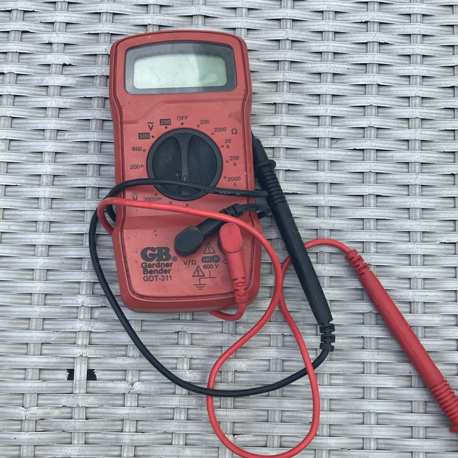 Gardner Bender GDT-311 Digital Multimeter, 3 Function, 11 Range, Tests AC/DC
