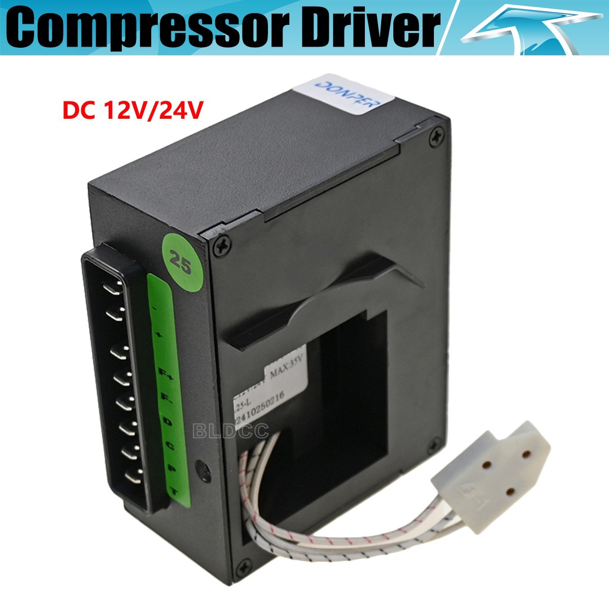 DC12V/24V BOOST-DC12/24V Vehicle Refrigerator Inverter Compressor Driver Max 35V