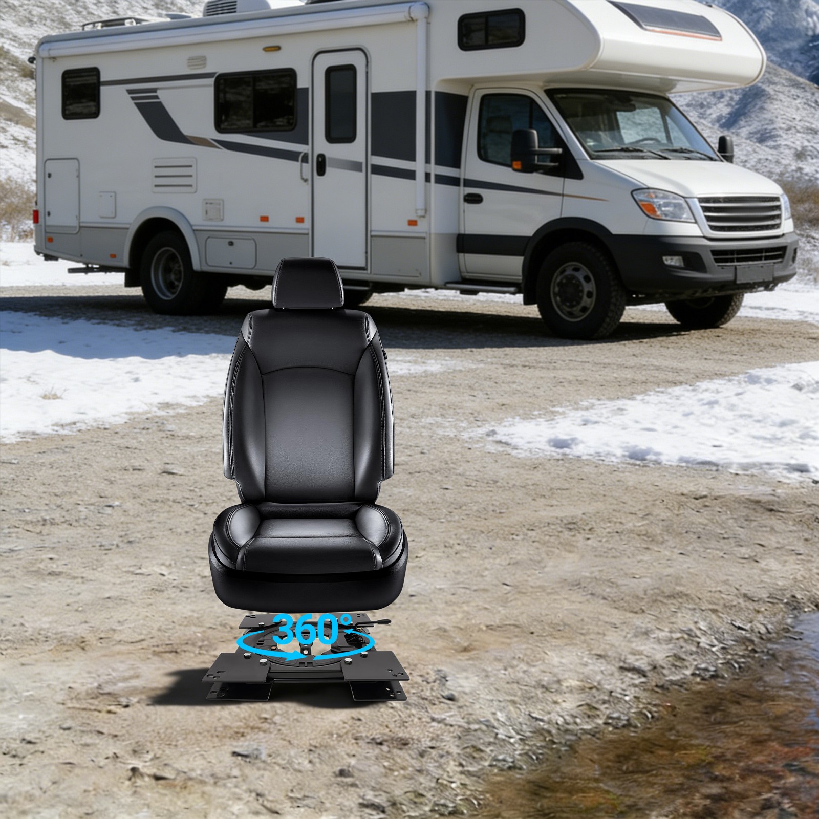 Black Swivel Seat Mounting Plate,Steel Car Seat Swivel Plate,RVSwivel Seat Base