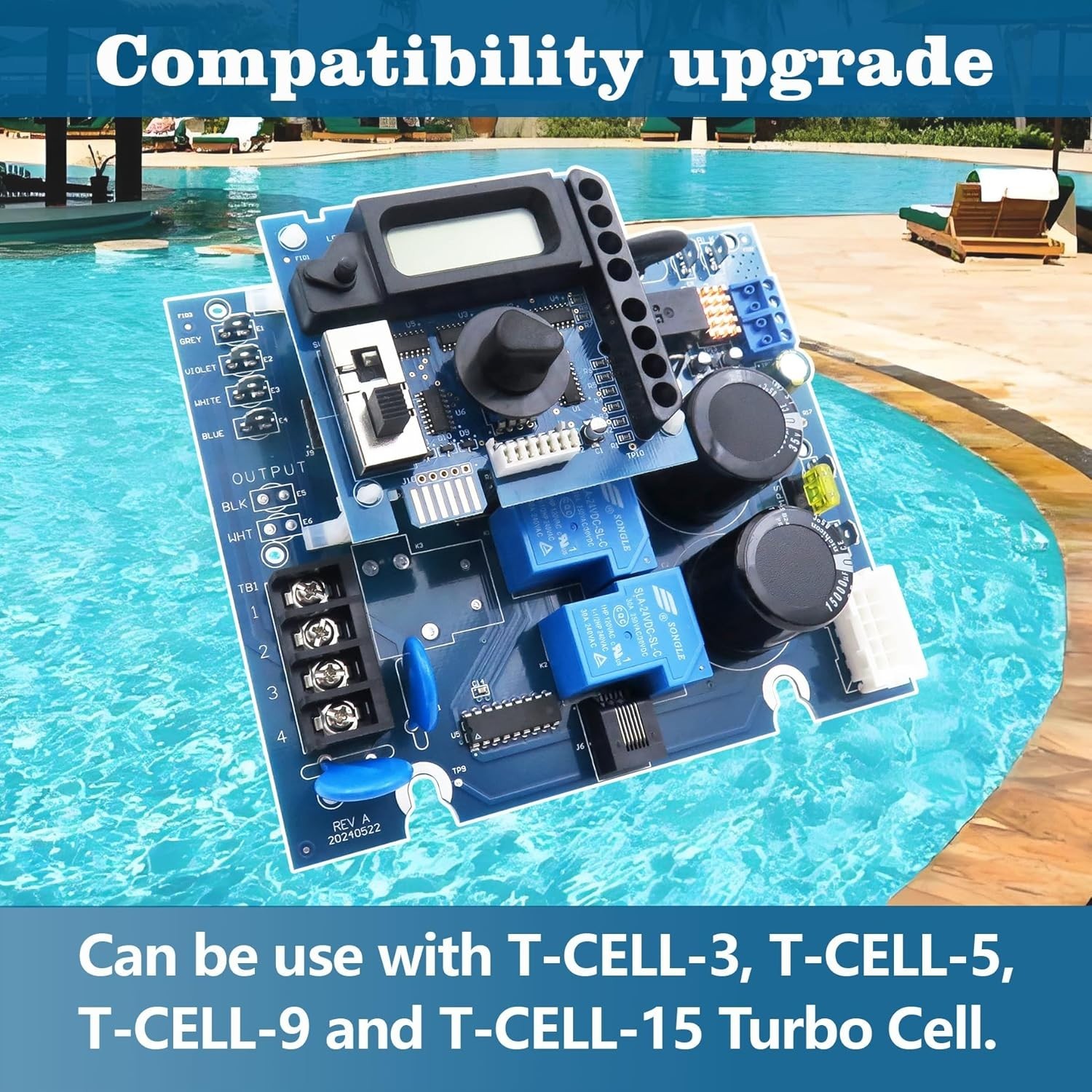 GLX-PCB-RITE Main & Display Circuit Board for Hayward Aqua Rite Salt Chlorine…