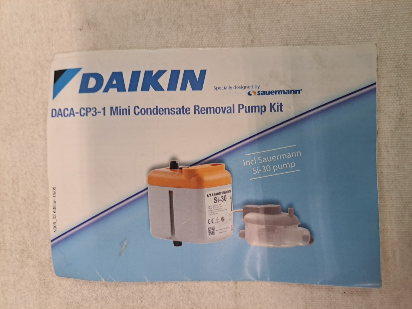 Daikin DACA-CP3-1 Mini Condensate Removal Pump Kit (partial) NEW, no box