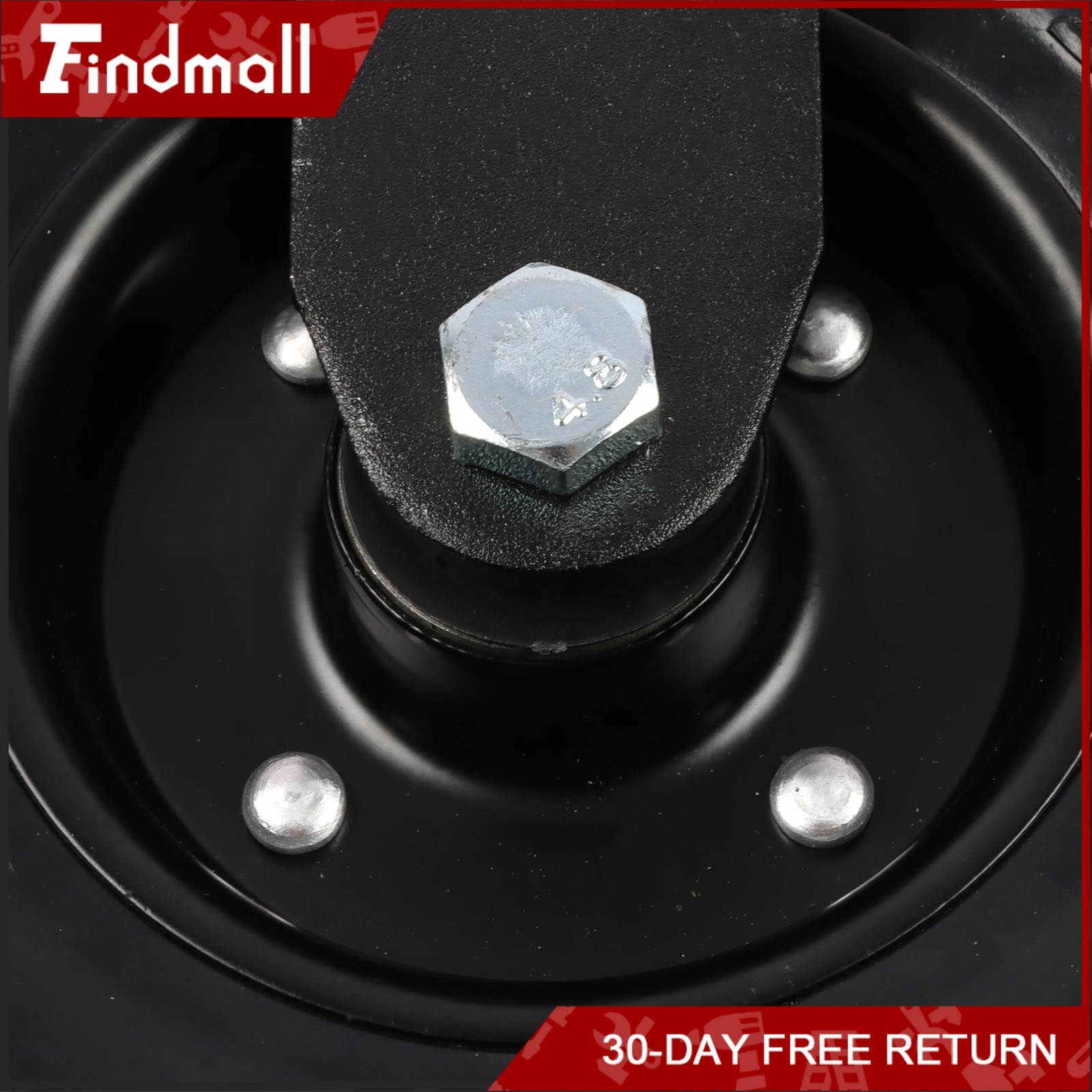 Findmall 2 Pcs Heavy Duty 8″ Gate Wheel For Metal Tube Gate 400Lbs Rubber Wheel