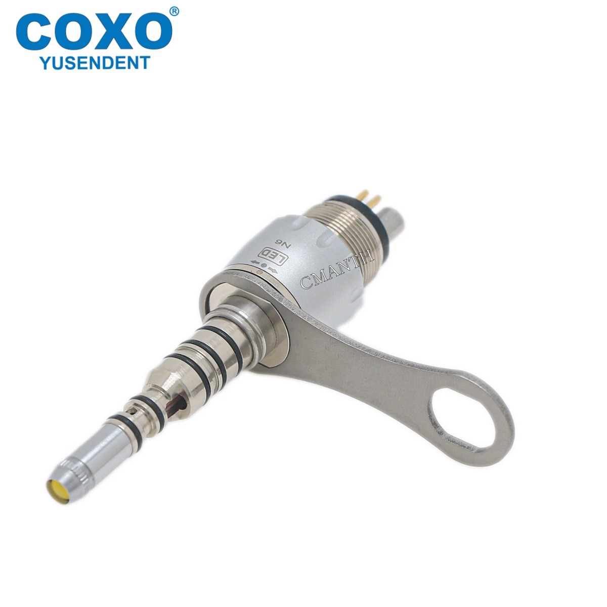COXO CX207-G Dental Handpiece Fiber Optic High Speed Handpiece LED Coupler 6Pin