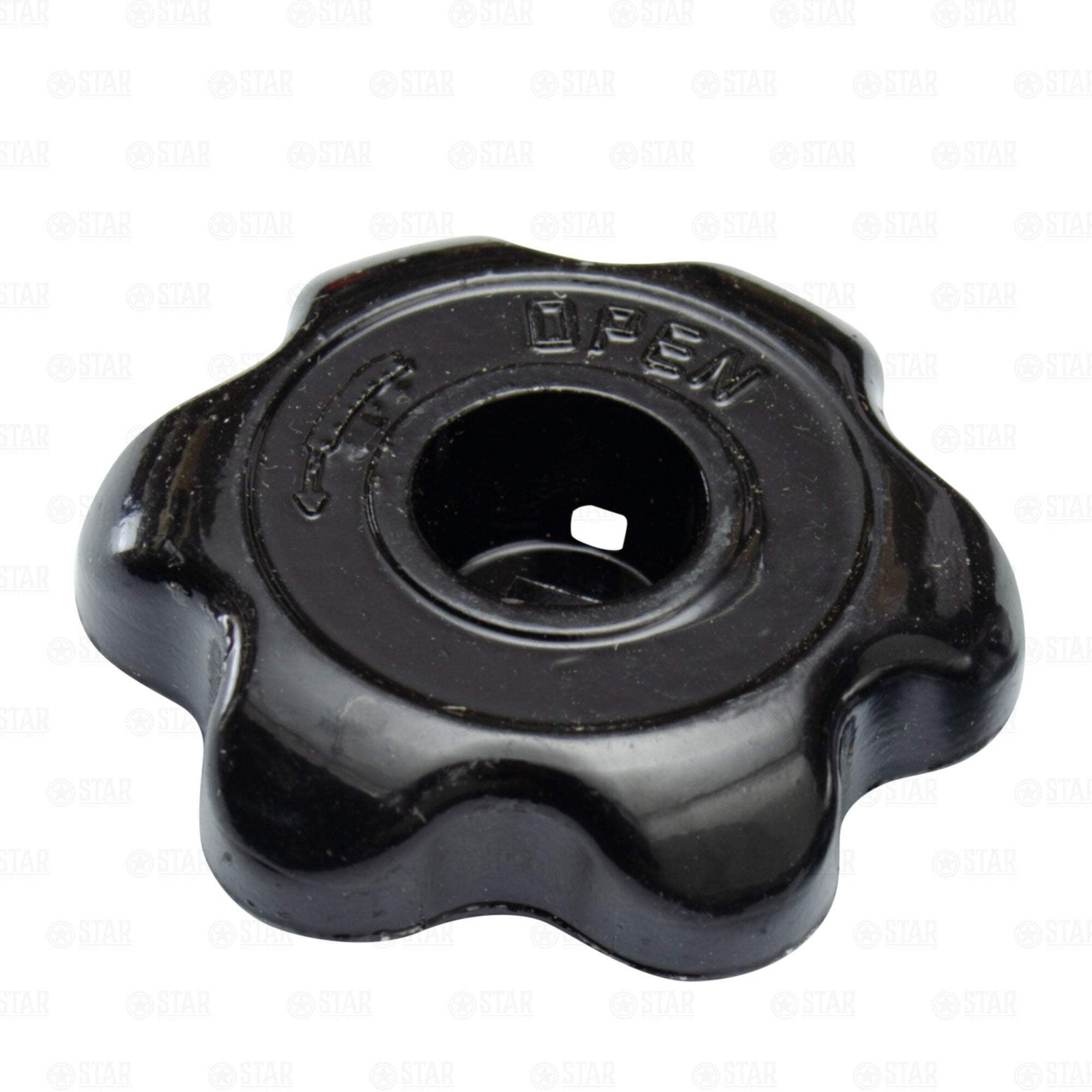 CO2 Tank Replacement Hand Wheel Handle M6 + 1/4″ Nut + Spring Set Steel BLACK