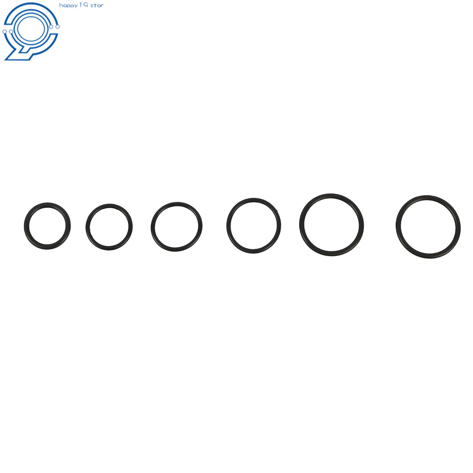 1020-Piece Nitrile Rubber O-Ring Assortment, 20 Sizes Resists Oil and Heat