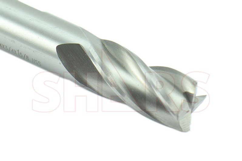 SHARS 3/4″ x 3/4″ HSS 4 Flute Double End Mill NEW !}