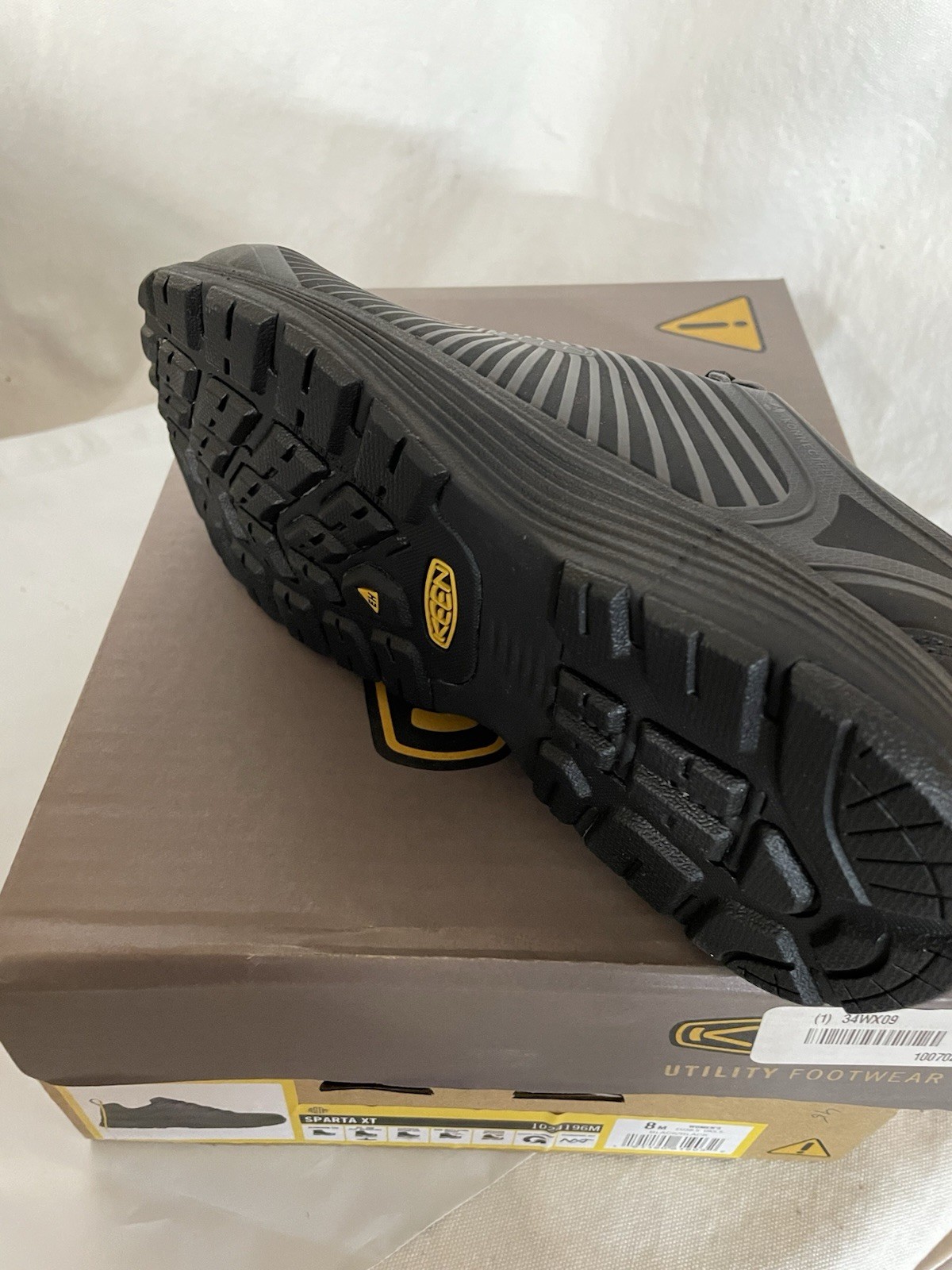 Keen Sparta XT Women’s Size 8M Safety Toe Work Shoes Slip Resistant Black/Black