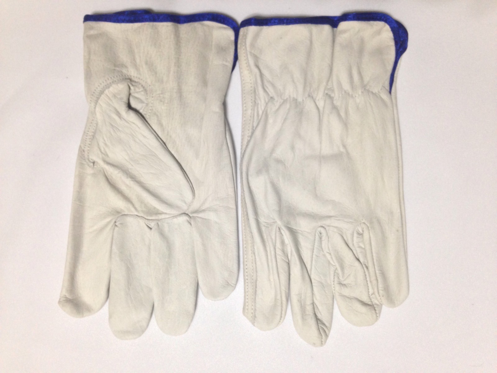 12 Pair Pack Cow Hide Grain Leather Driver, work ,safety golves Size (L)