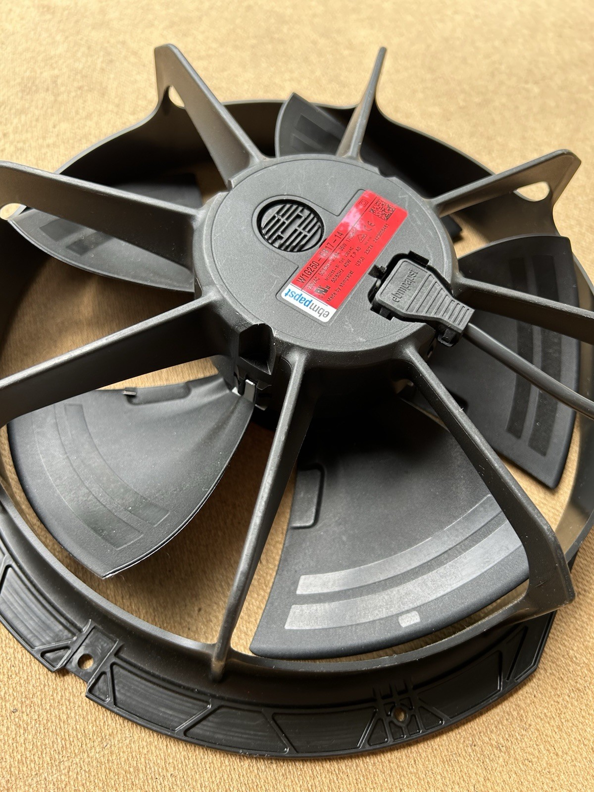 New EBM-PAPST 0.28A 35W W1G250-EB17-14 Industrial HVAC EC Fan 50/60Hz 230V Axial