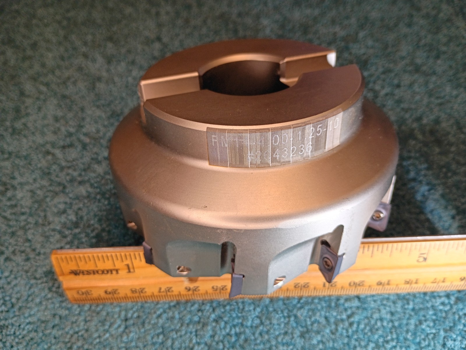 Nexus Tool 4″ Indexable Face Mill 2643236, 90° 1-1/4″ SHK FM11-4.00-1.25-10