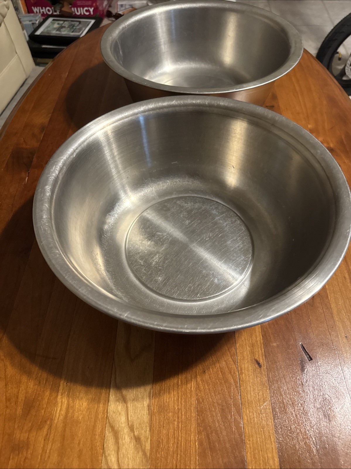 2 Surgical Bowls by Polar Ware Company 7 Qt Stainless Steel No. 134 Vintage USA