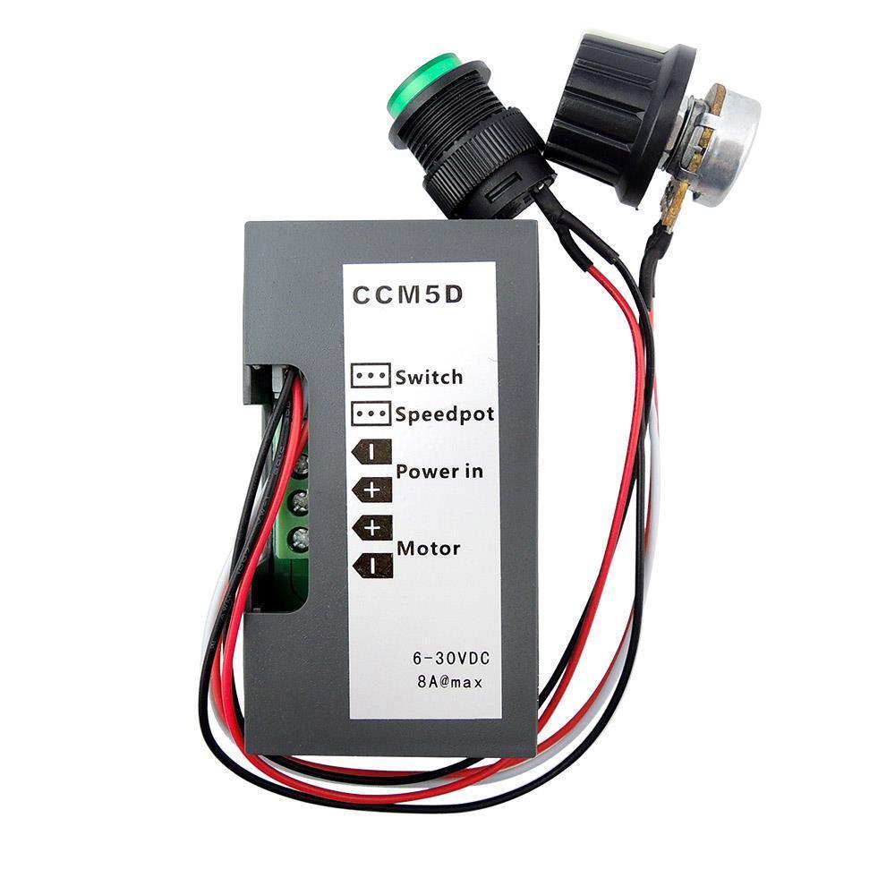 DC 6V 12V 24V PWM Motor Speed Controller Red Digital LED Display Regulator 8A