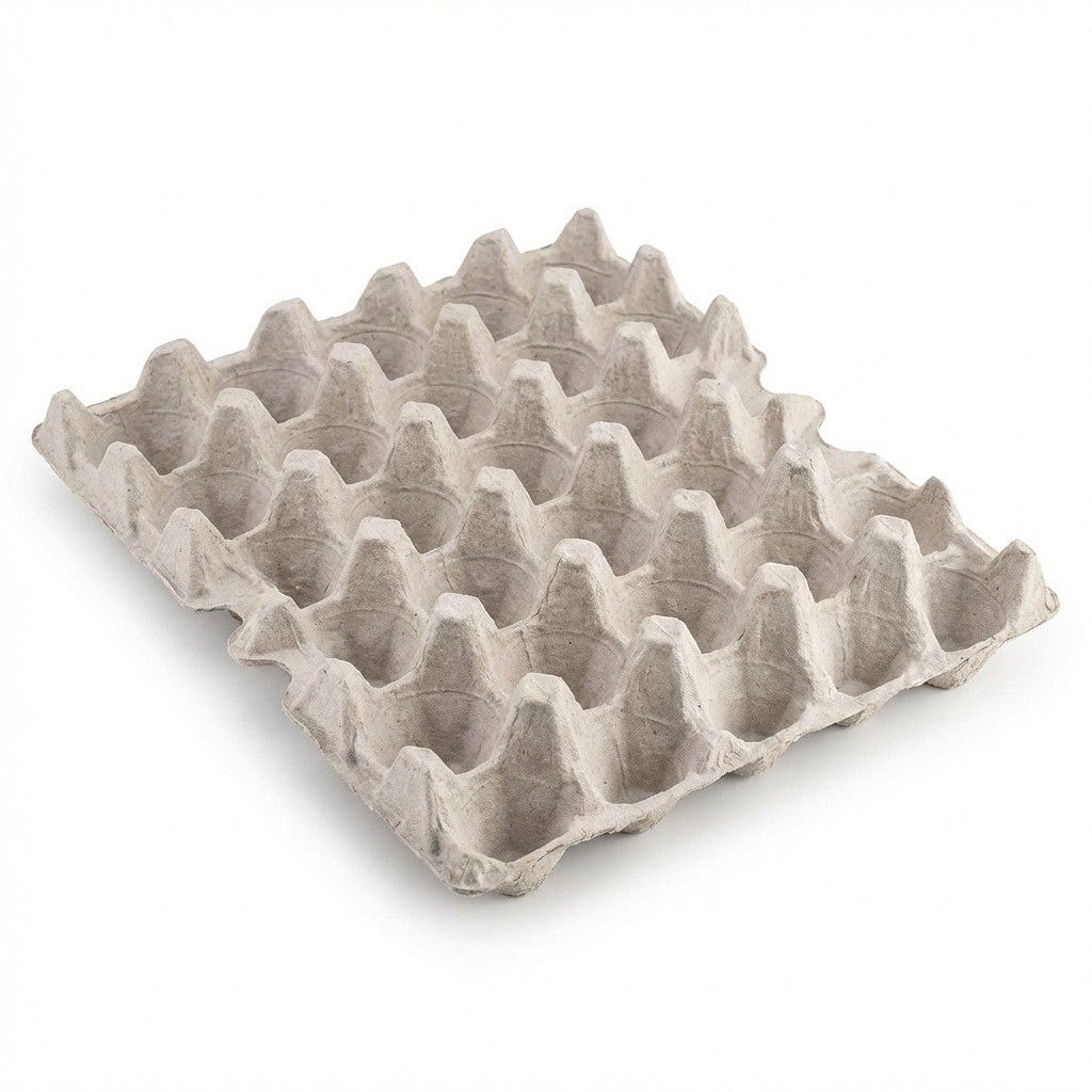 Elifsue Pulp Flat Egg Cartons | Stores 30 Large to Small Eggs – Pack of 15
