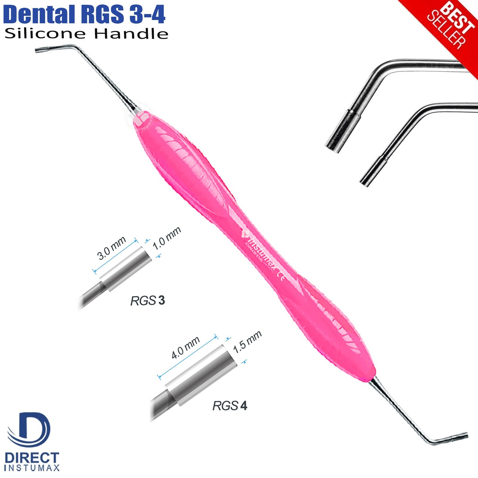 RGS 3-4 Dental Crown Preparation Tool Ceramic Clearance Calibration by INSTUMAX