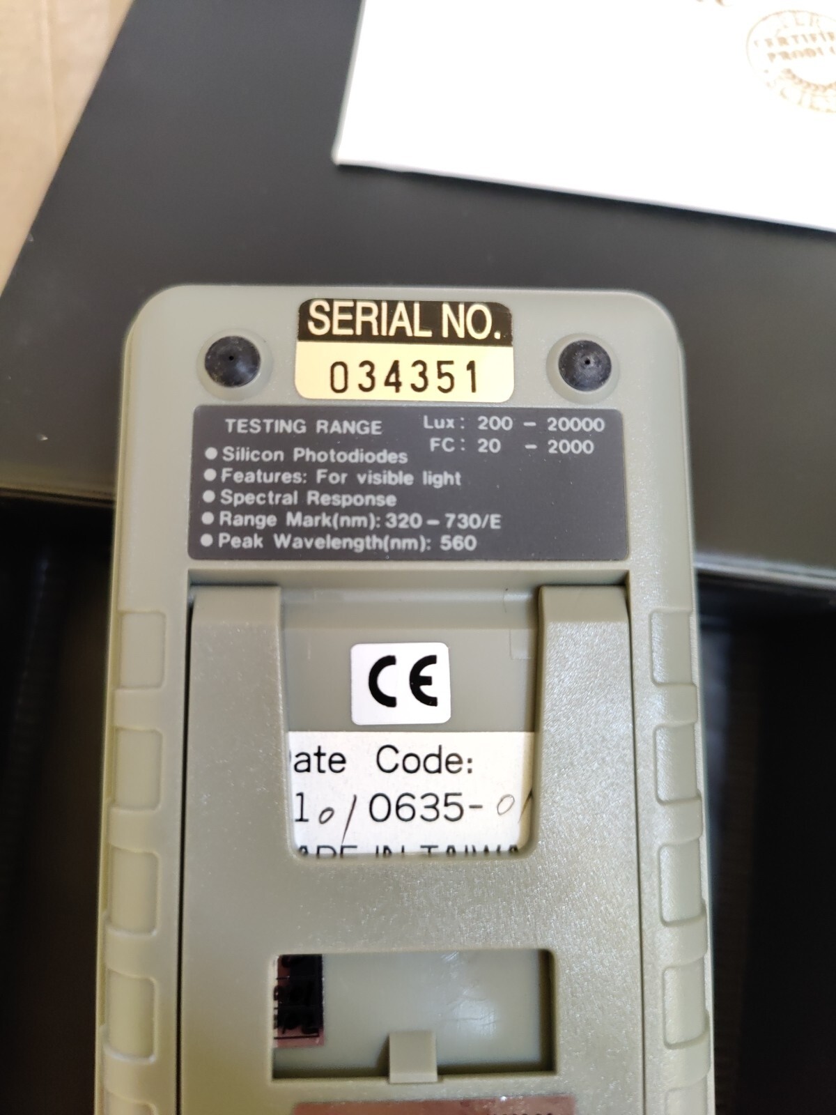 SPER Scientific Light Meter LUX/FC – Model 840020C – NIST Calibration