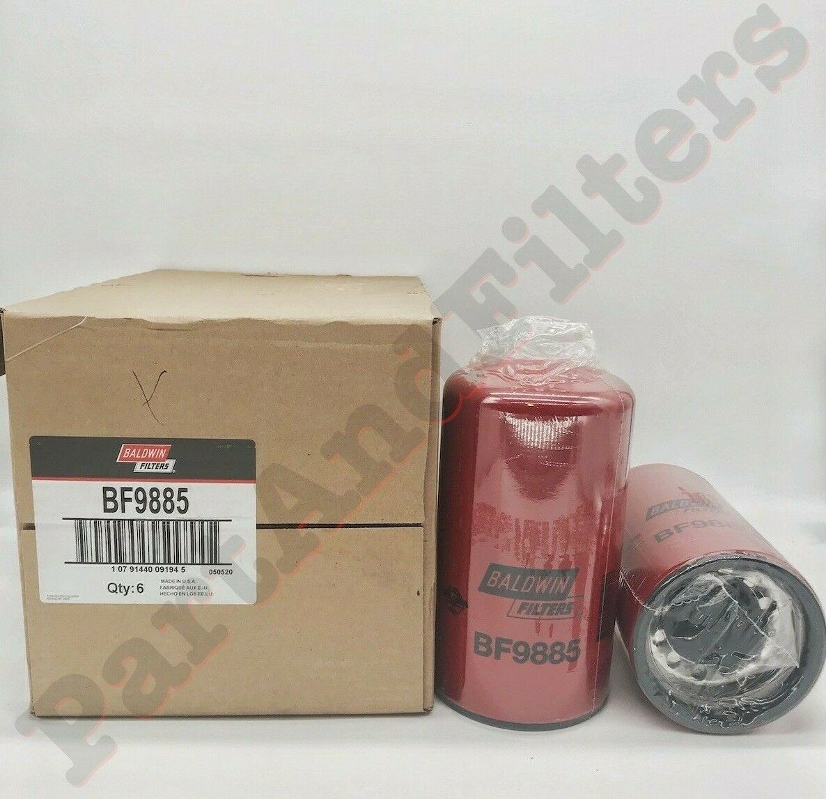 Baldwin Filters BF9885 Fuel Spin-on (6 Pack) Free Expedited Shipping