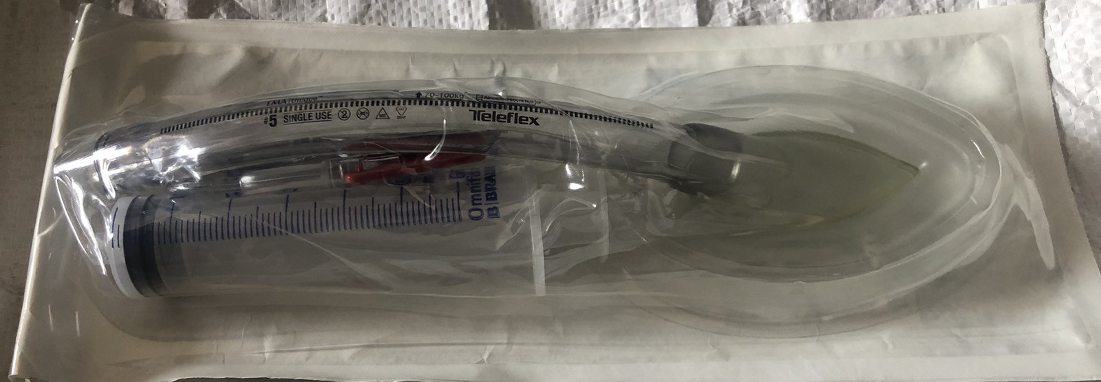 (10) LMA Unique Teleflex Single Use Mask Adult Size 5 Ref#128050 Exp. Date 2024