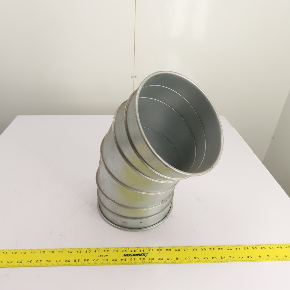 Nordfab 8040400010 10″ QF 45° Galvanized Steel Segmented Duct Elbow 22ga