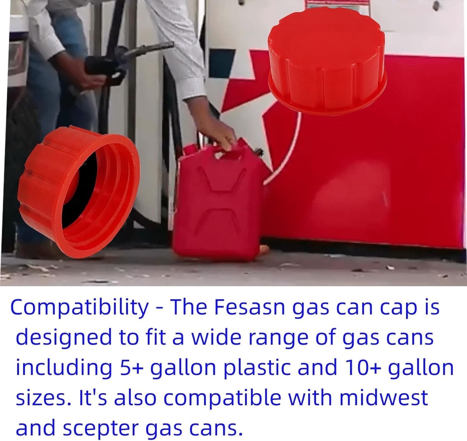 Upgrade Your Fuel System – 5 Pack Gas Can Cap Replacement for 1-5 Gallon Tanks