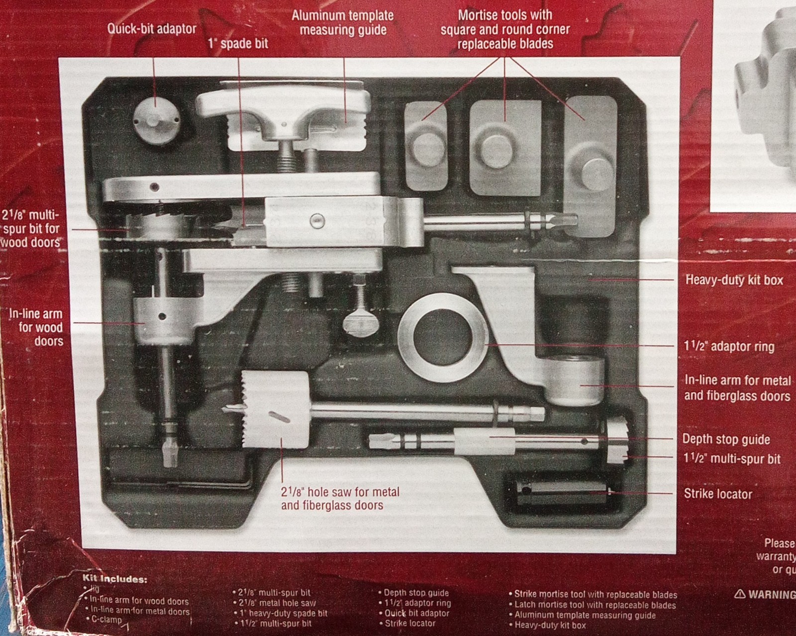 BRAND NEW Kwikset 91380-138 Door Lock Knob Installation Jig Kit Tool Set