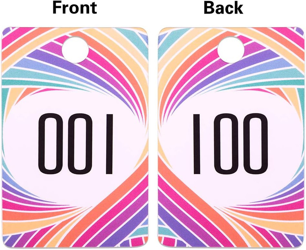 Live Number 1-100 Number Tags Reusable Consecutive Live Number Tag 1-100 Norm…