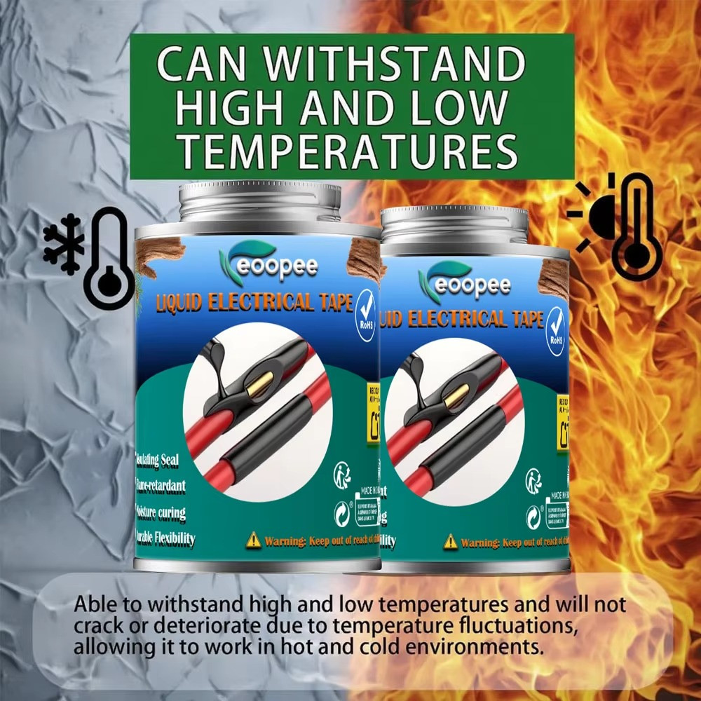 Waterproof Liquid Electrical Tape Wire Cable Insulation Repair Quick Dry Sealant