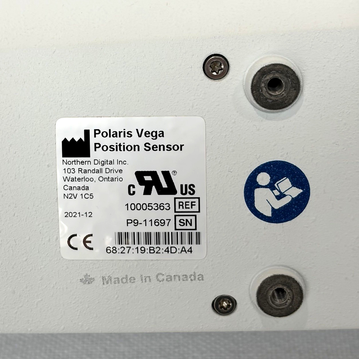 NDI Polaris Vega ST Position Sensor Optical Tracker 10005363 – 2021-12
