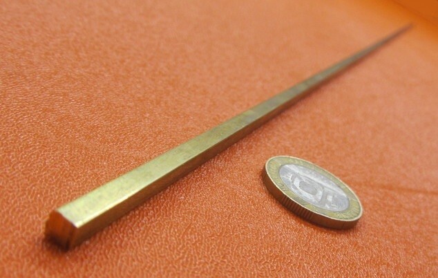 360 Brass Square Bar 5/32″ Thick x 5/32″ Wide x 36.0″ Length