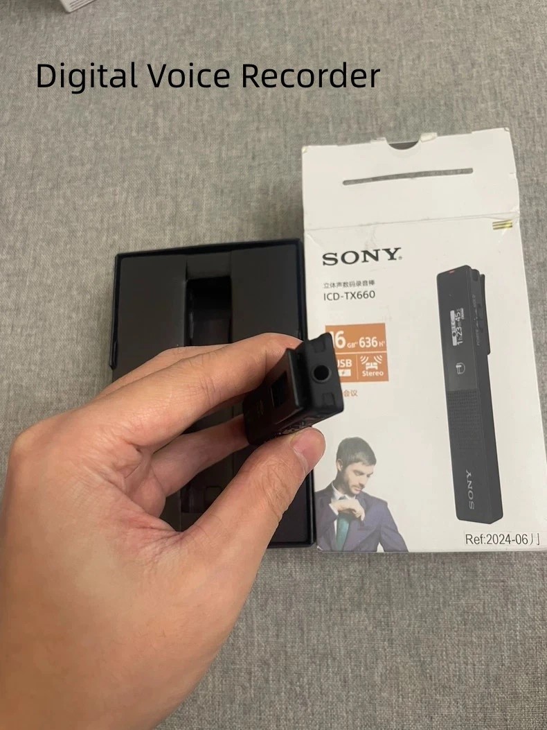Sony ICD-TX660 USB-C Ultra-Thin Digital Voice Recorder16GB Built-in Speaker OLED
