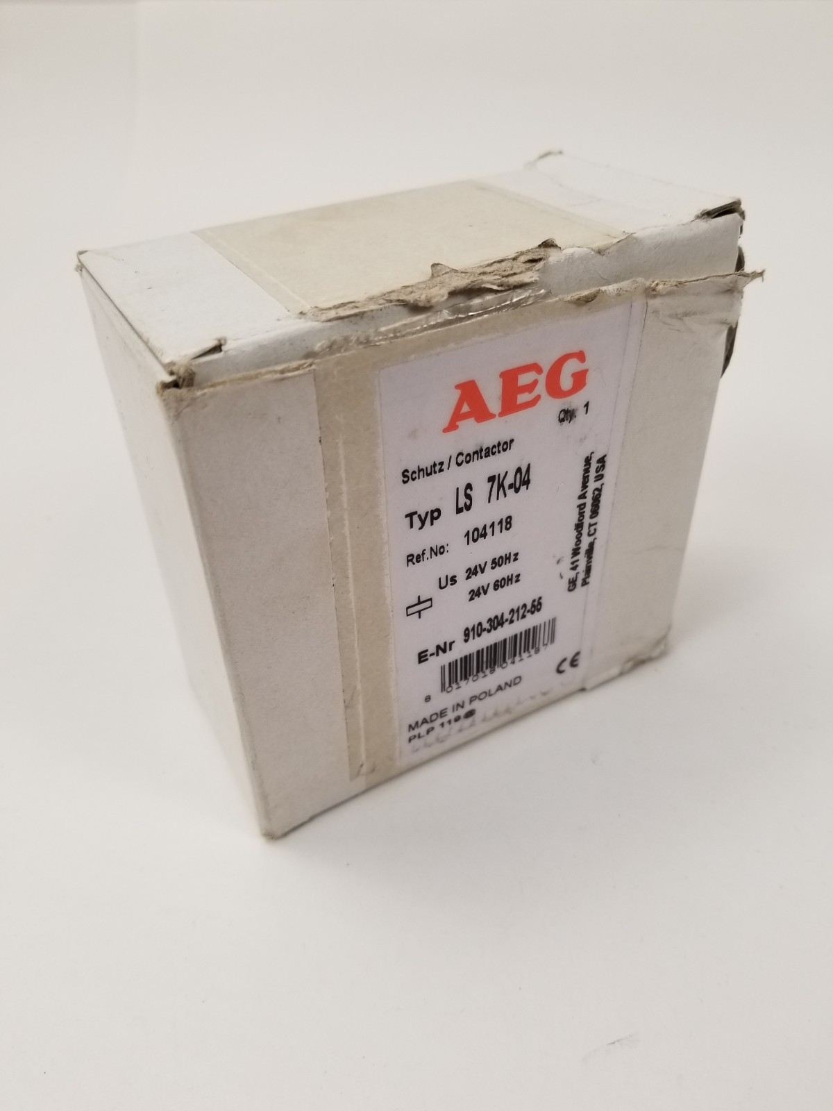 AEG LS 7K-04 Contactor 30A 24V 4PST-NC NEW
