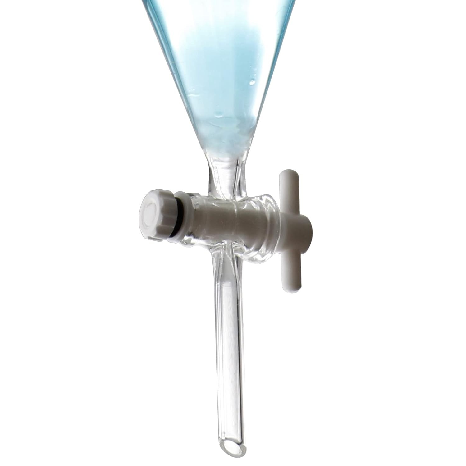 Borosilicate Glass 250ML Separating Funnel Heavy Wall Conical Separatory Funnel