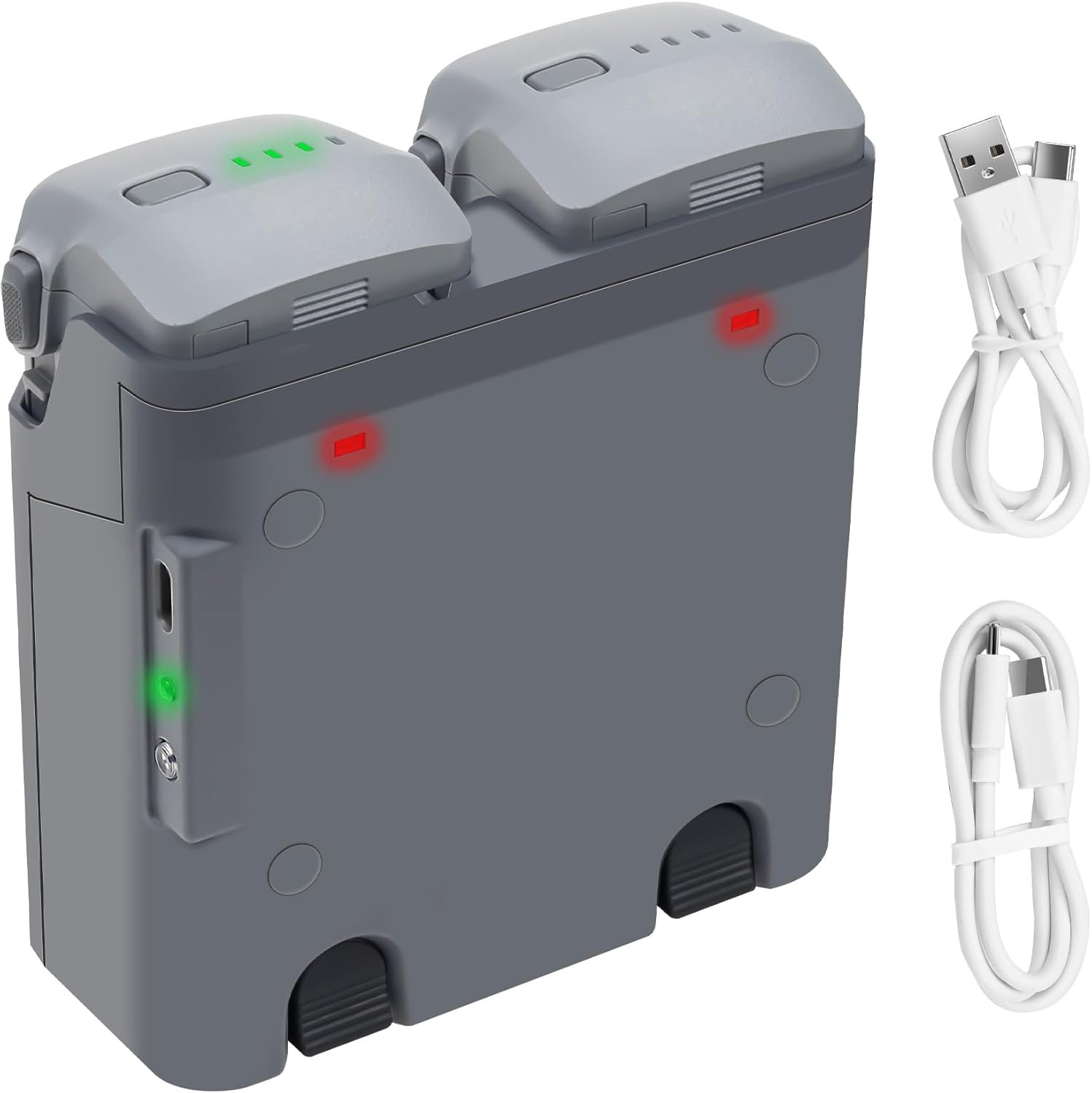 Two-Way Charger Hub for DJI Air 3S,Air 3 Battery,Storage Charging Two Batteries