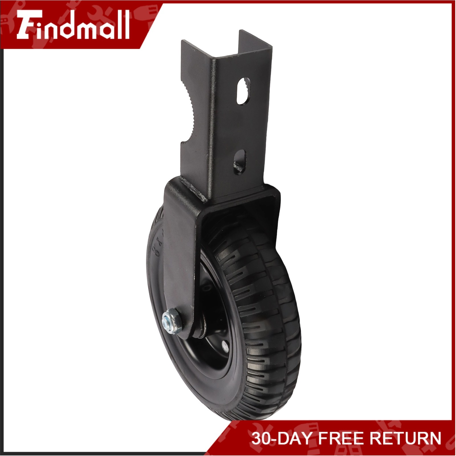 Findmall 2 Pcs Heavy Duty 8″ Gate Wheel For Metal Tube Gate 400Lbs Rubber Wheel