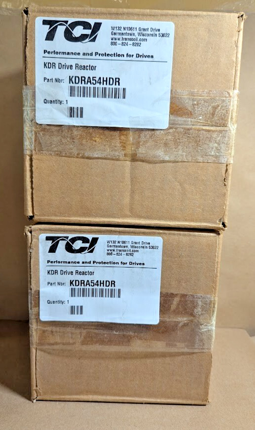 TCI KDRA4HDR Drive Reactor, 3 phase, 208/240VAC, .5-1.5HP, 2.4A (New / Sealed)