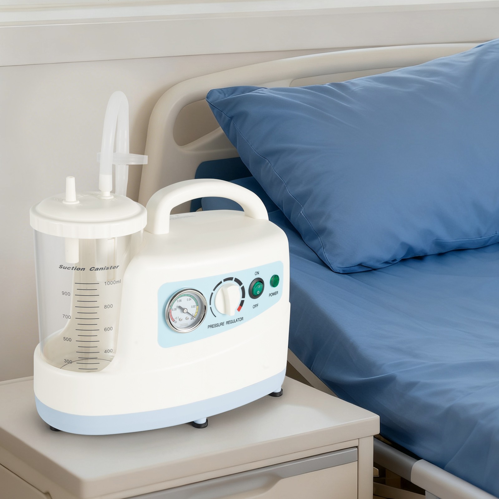1000ML Phlegm Suction Unit Portable Dental Medical Vacuum Aspirator Machine