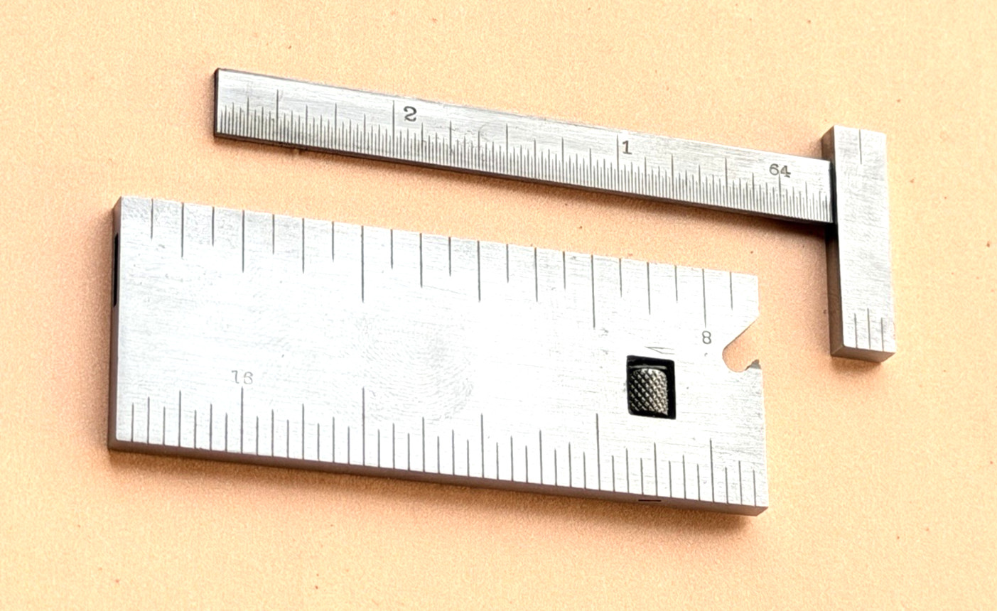 Rare Brown & Sharpe Mfg. Co. No.391 3-Inch Steel Pocket Caliper Rule. USA Made!
