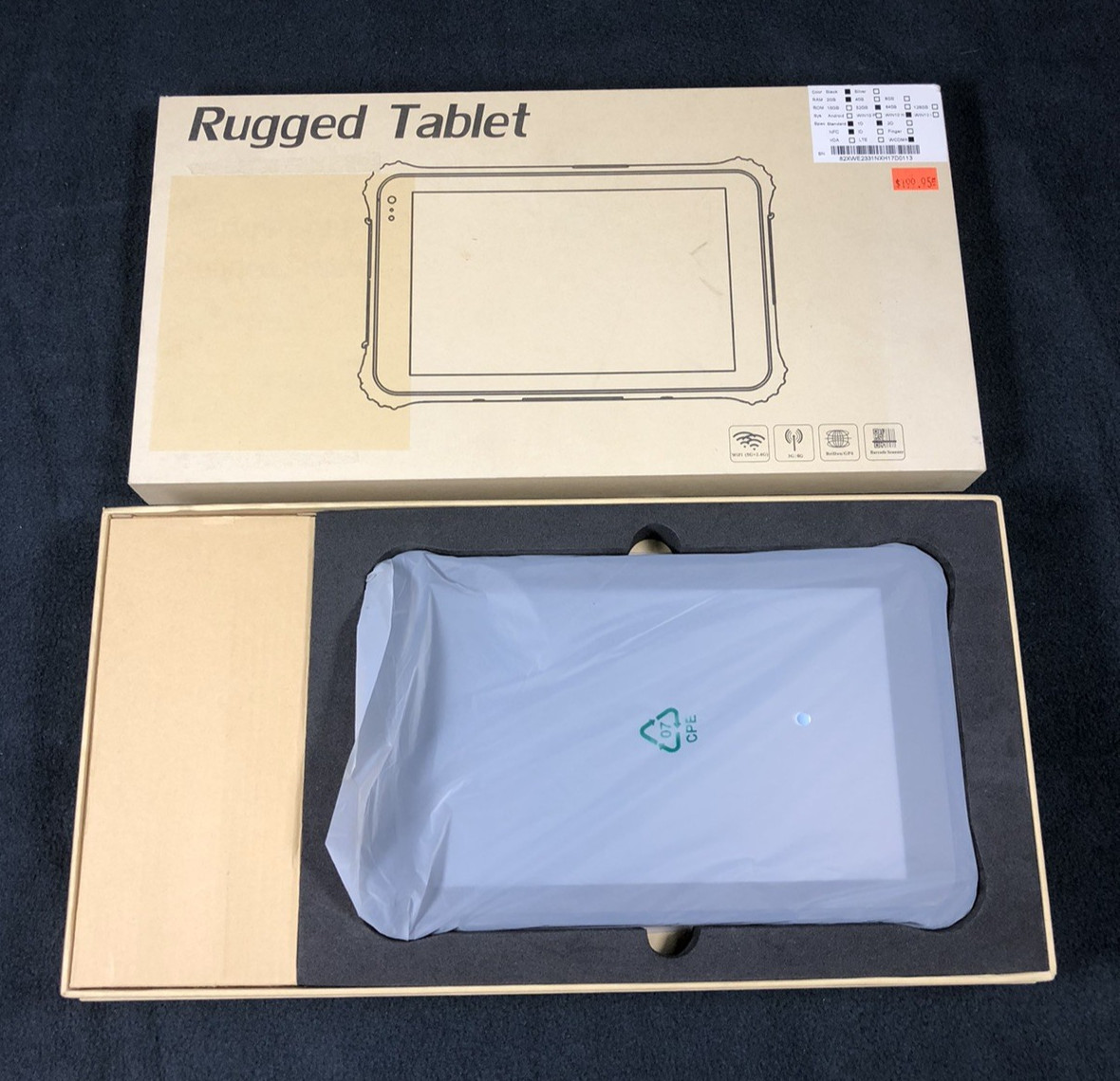 RUGGED TABLET Toughpad 2gb Windows 10 Wi-Fi Black Similar to ToughPad