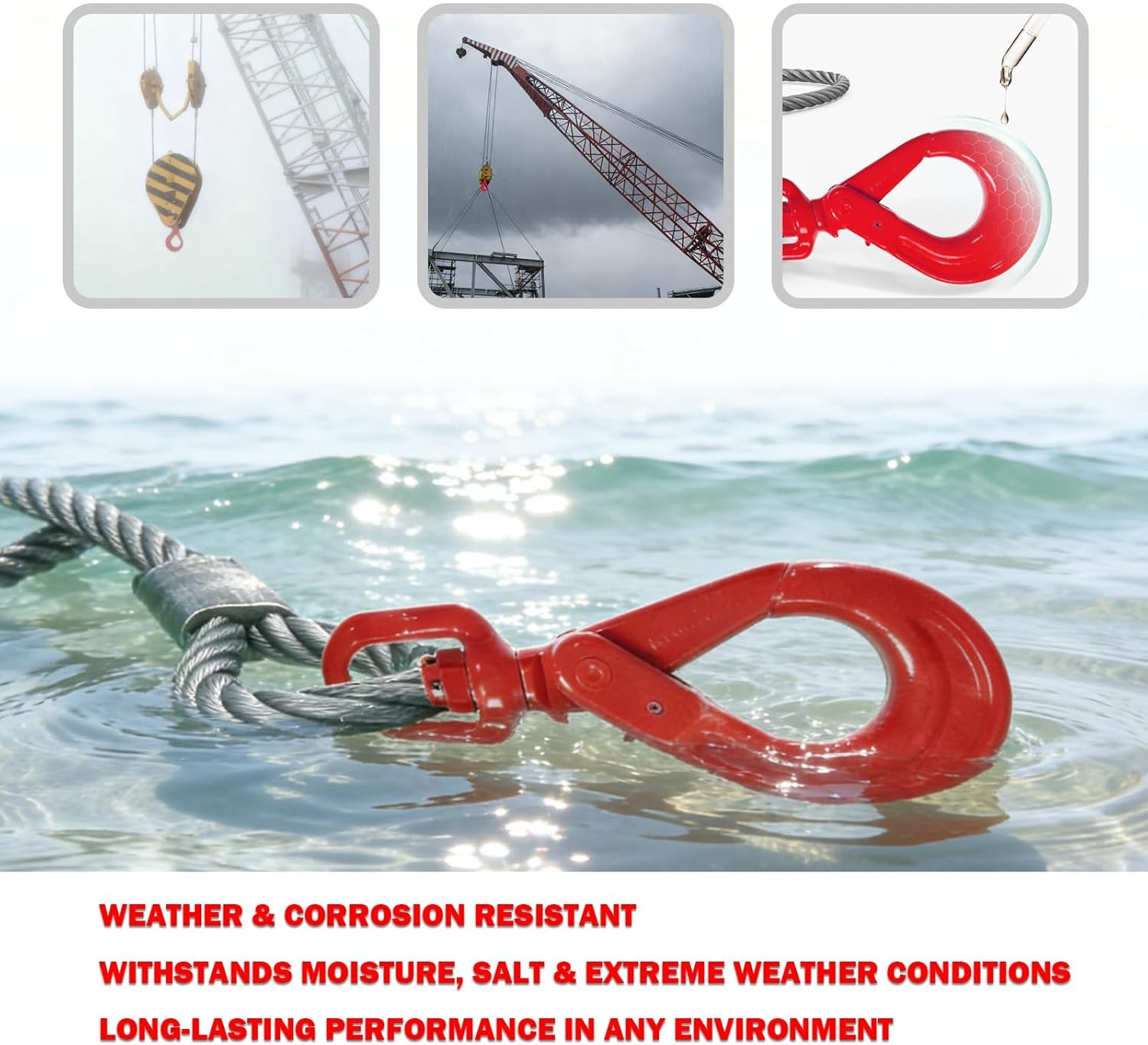 3/8″ X 75′ Wire Cable, Heavy Duty Galvanized Steel Winch Cablewith Self-Locking