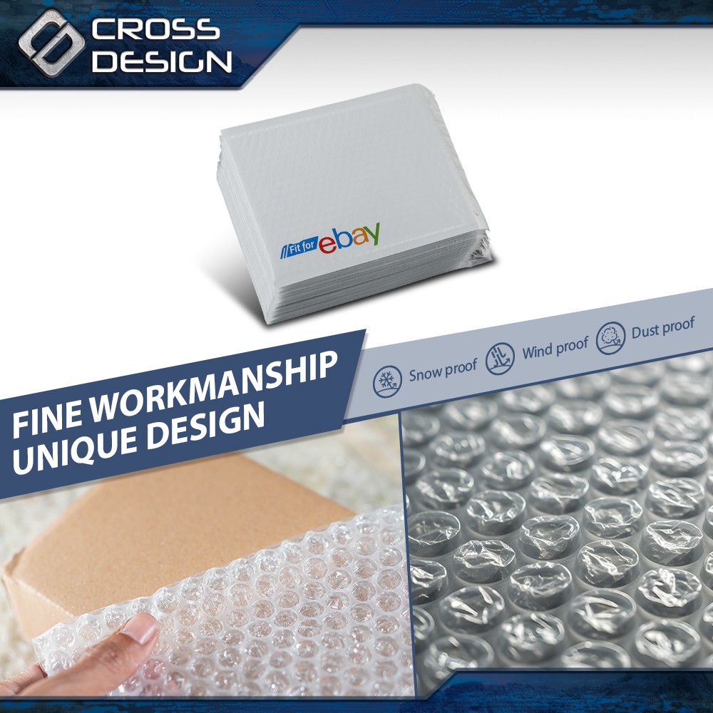 100 /200 /300 /400 Padded Bubble Mailer Envelope With Color Logo 6.5” x 9.25”