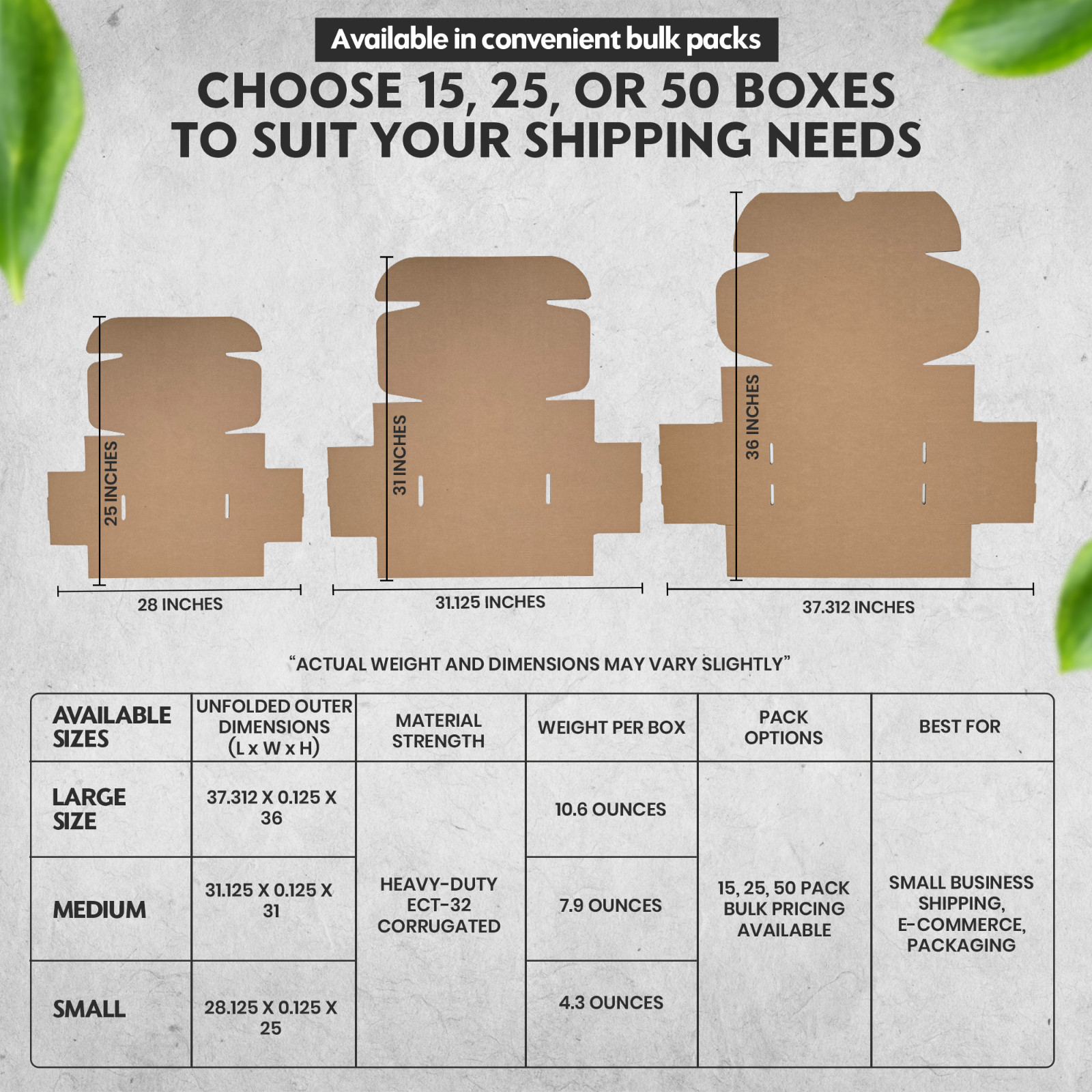(Large Size) Blank Shipping and Replacement Shoe Box – 14.625″ X 9.50″ X 5.125″