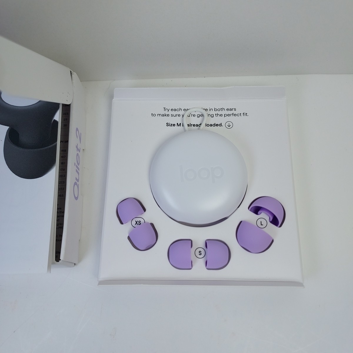 Loop Earplugs Quiet 2 – Noise Reduction 14db – Violet New Open Box
