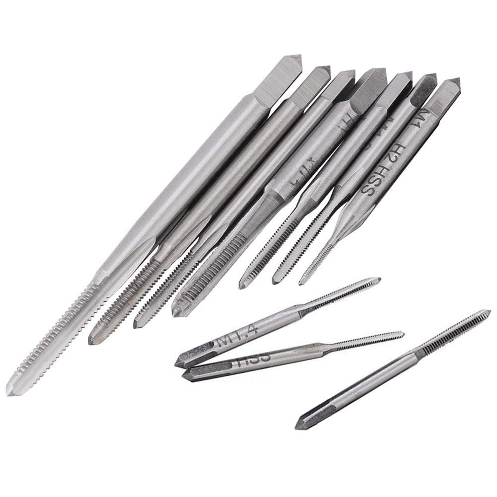 10Pcs Micro Taps Bits Mini Machine Screw Drill Tap Set Metric Thread Screws Plug